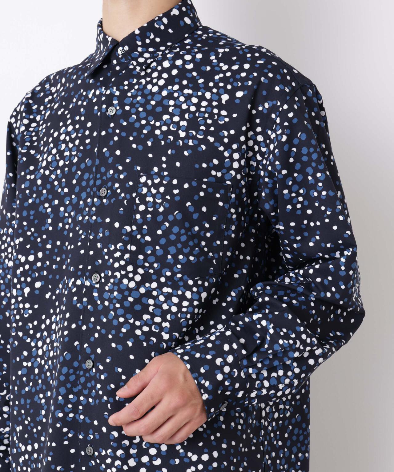EDITORIAL PRINT レギュラーカラーシャツ 6686220222