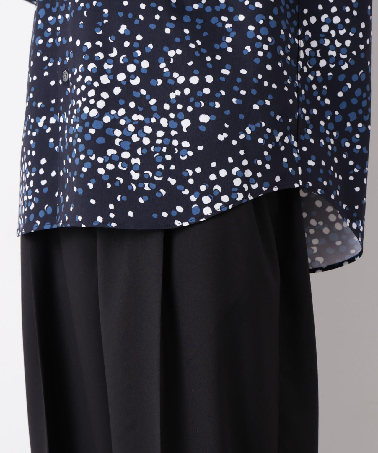 EDITORIAL PRINT レギュラーカラーシャツ 6686220222