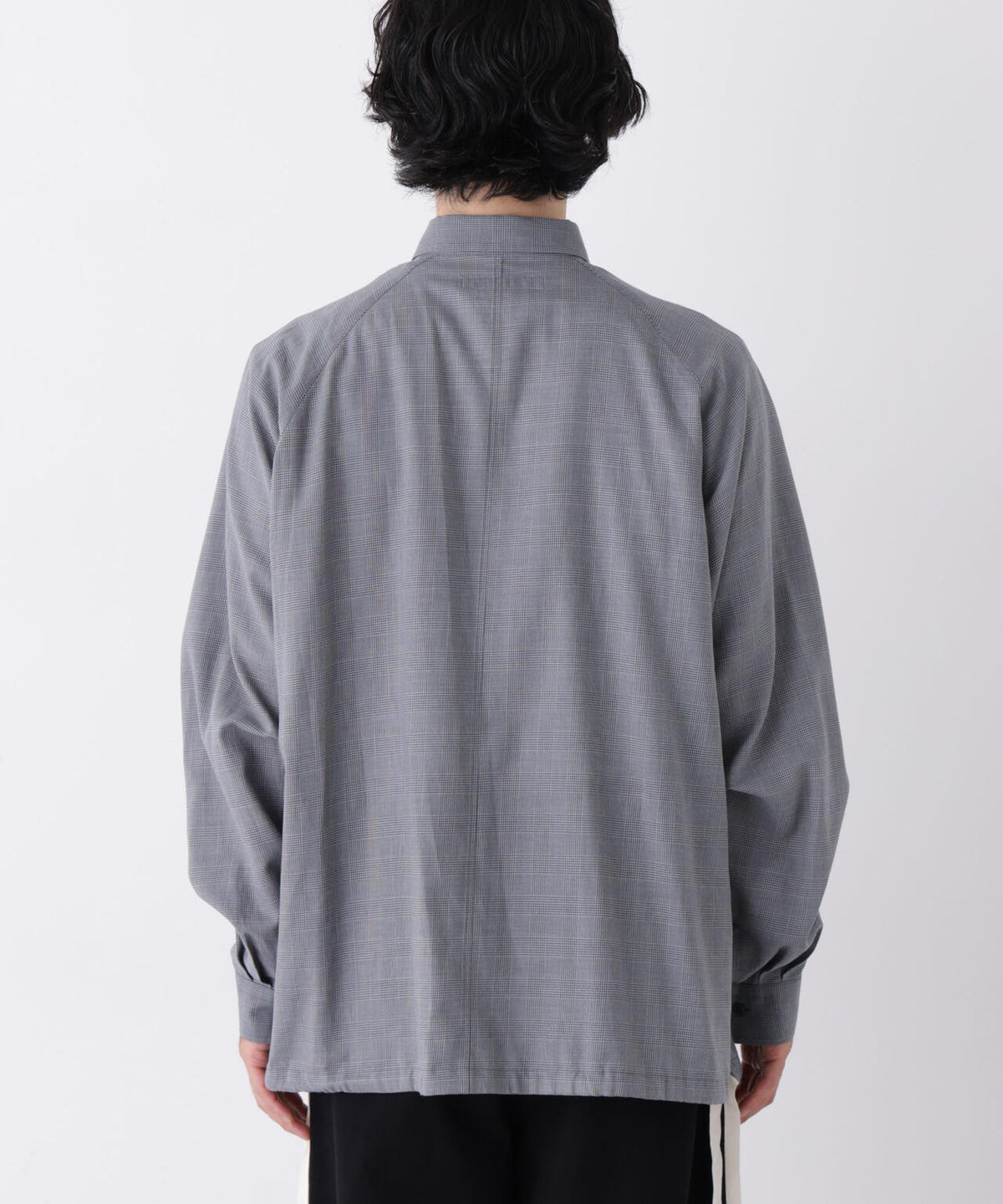 「OtoNANO」2WAYコーチシャツ コットンウールボイル/チェック 6686220227