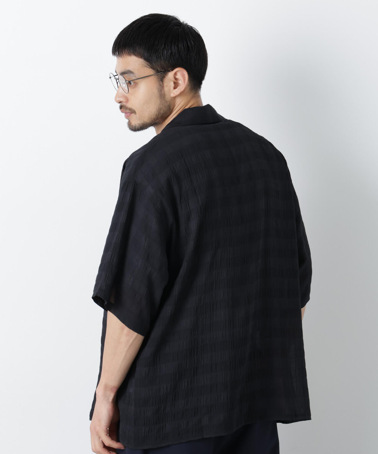 シースルーチェックシャツ 半袖 6686221202