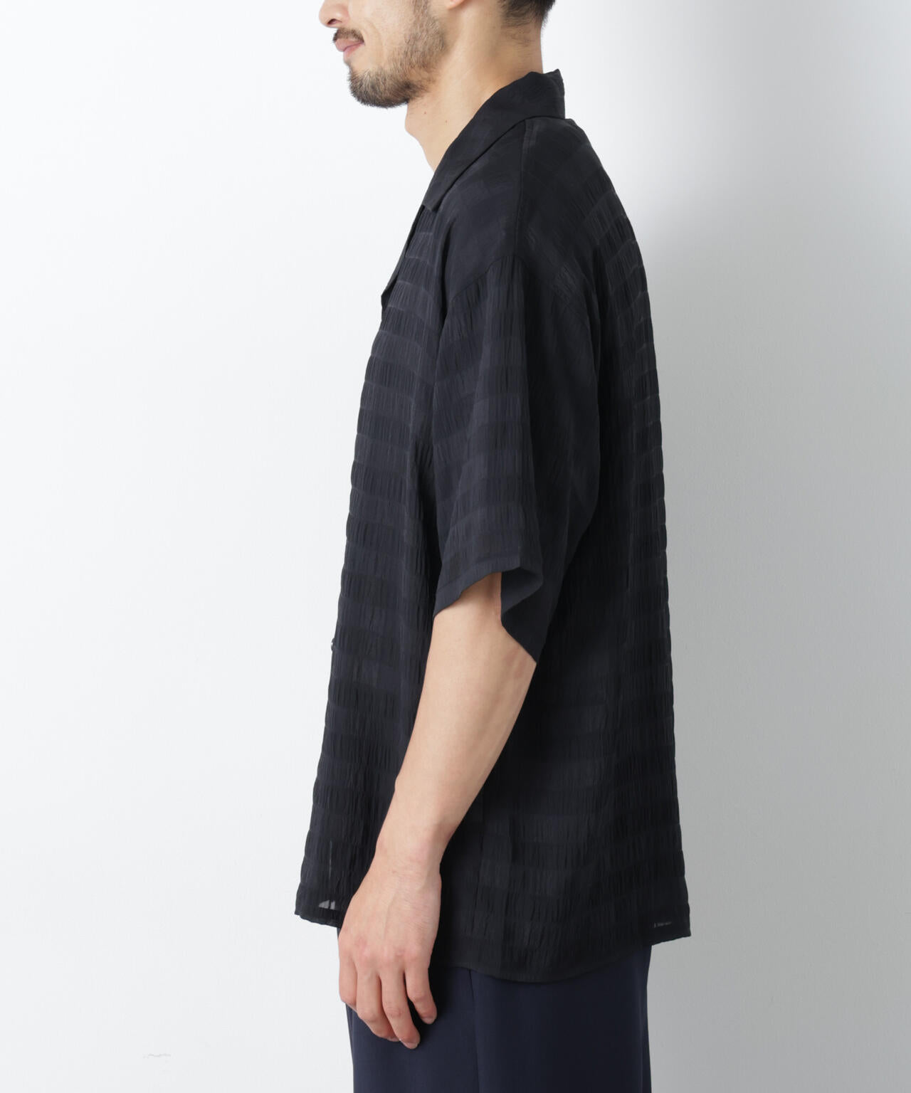 シースルーチェックシャツ 半袖 6686221202