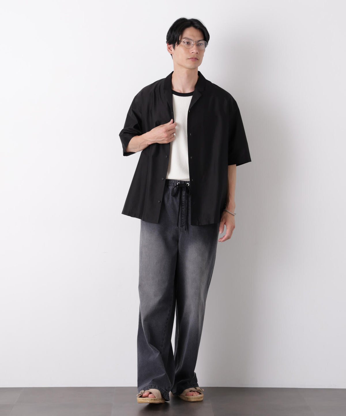 0 ZERO LAYER オープンカラーシャツ(セットアップ可) 6686221206