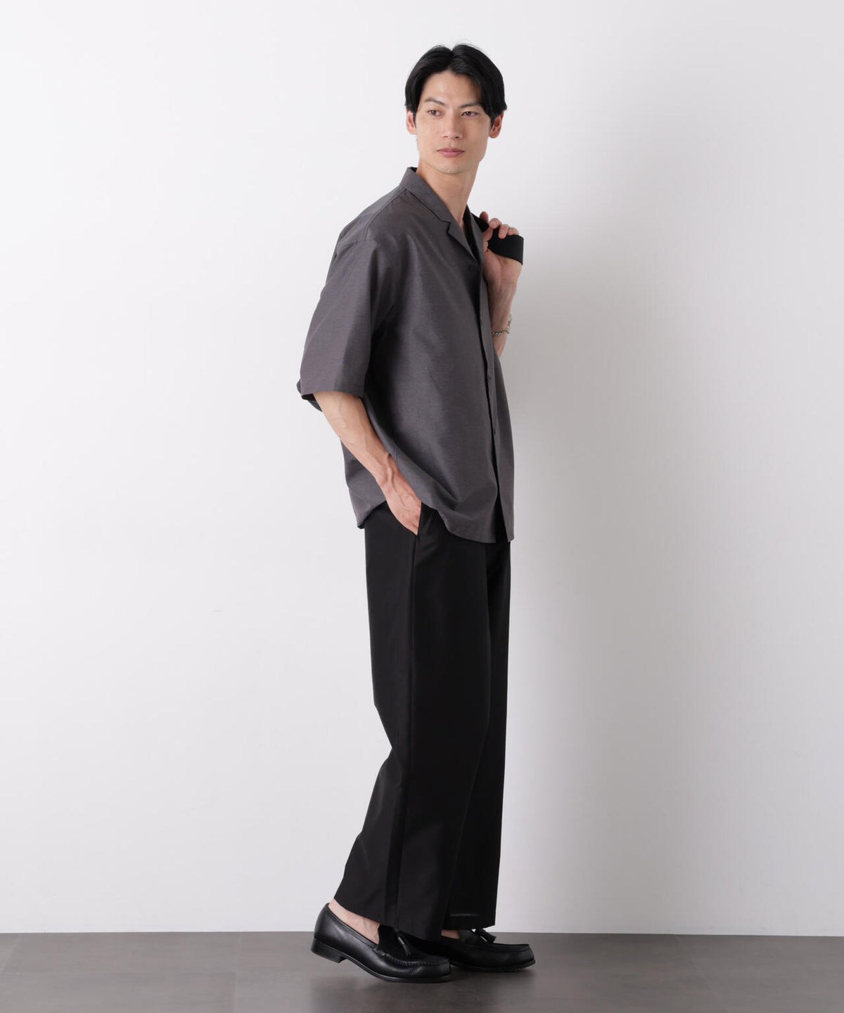 0 ZERO LAYER オープンカラーシャツ(セットアップ可) 6686221206