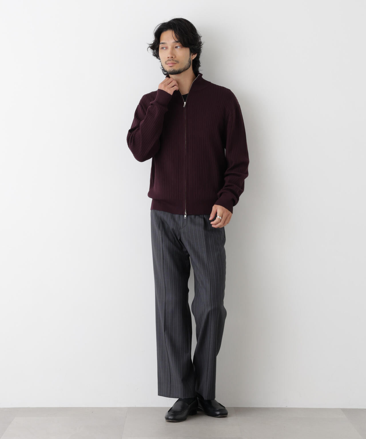CICA&UVカット リブドライバーズニット 6686222210