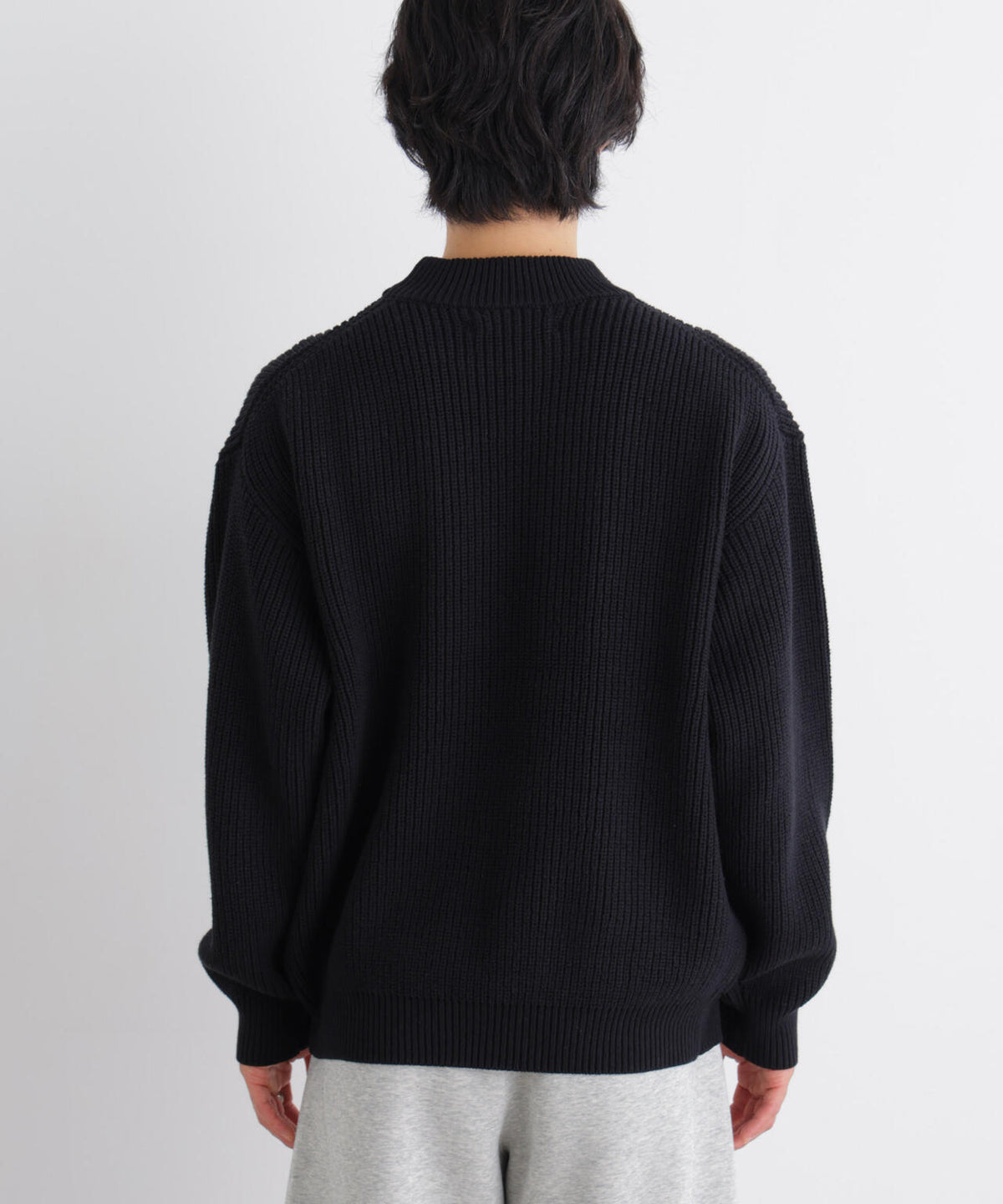 コットンMIXバルキーモックネックニット 6686222219