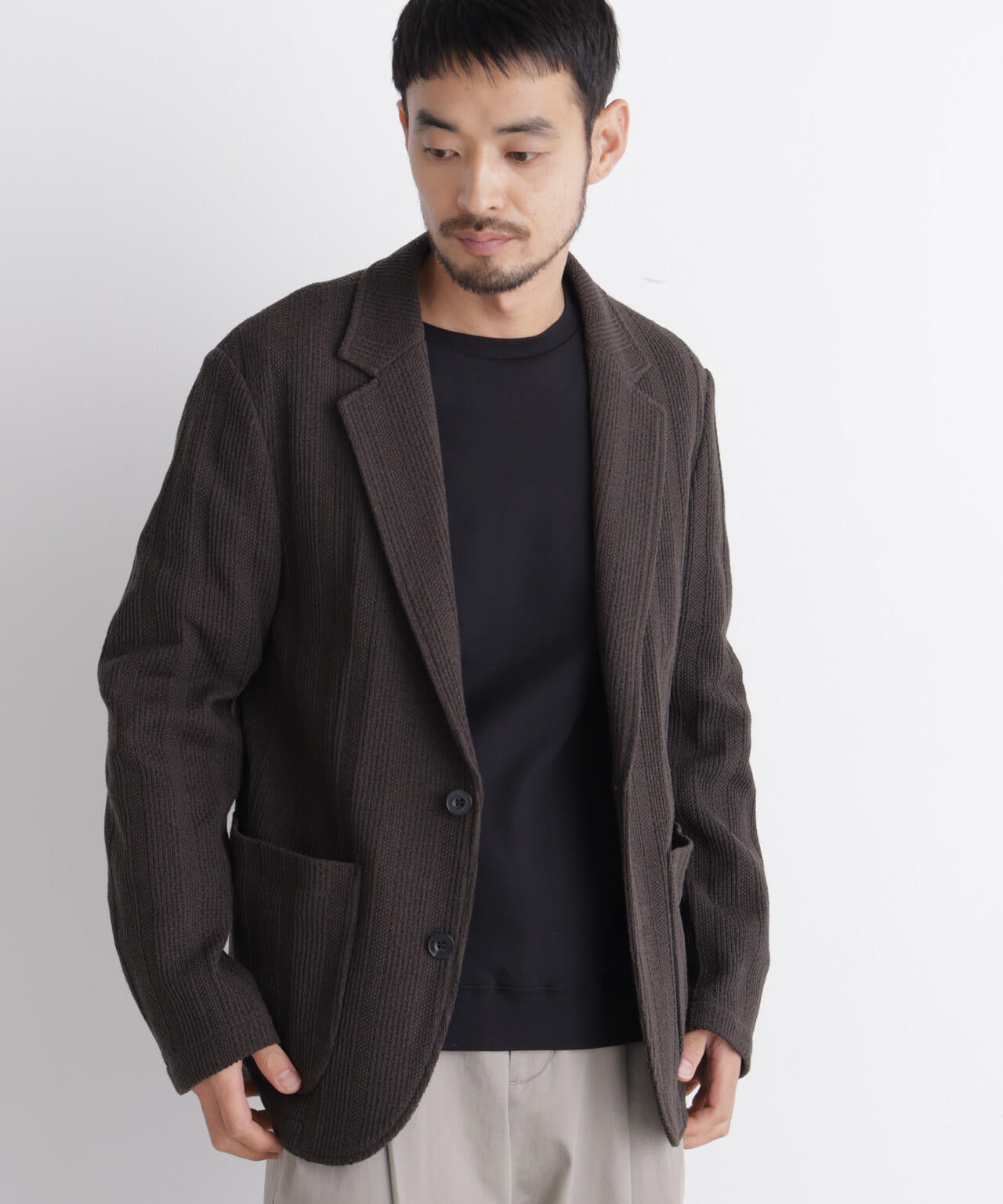 「FORMAL JERSEY」クルーネックカットソー長袖 6686223204