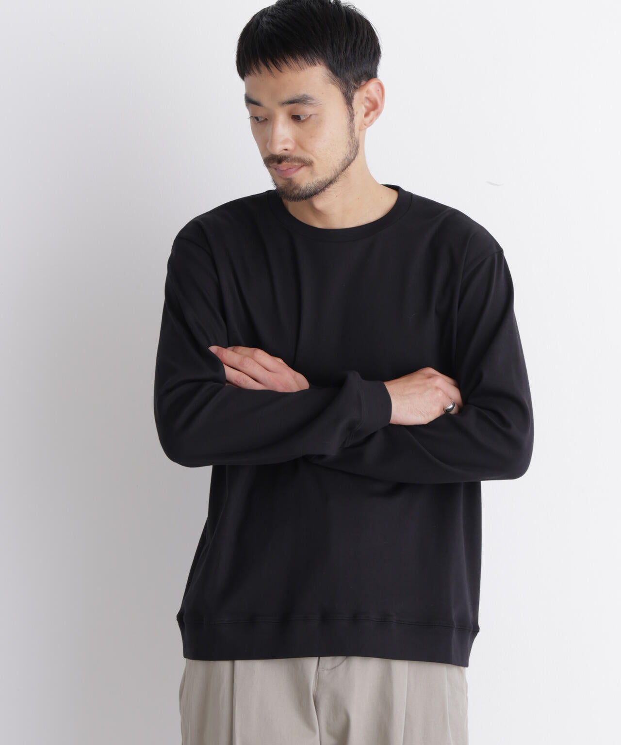 「FORMAL JERSEY」クルーネックカットソー長袖 6686223204