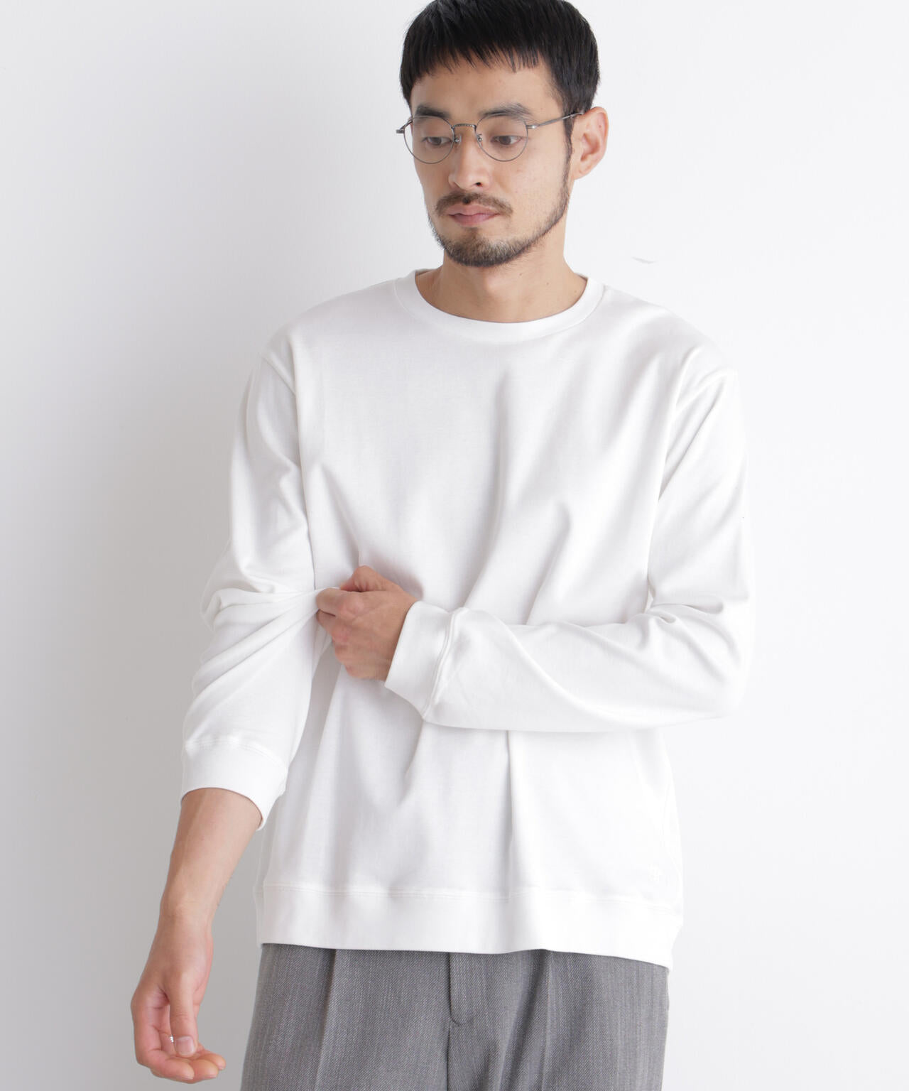 「FORMAL JERSEY」クルーネックカットソー長袖 6686223204