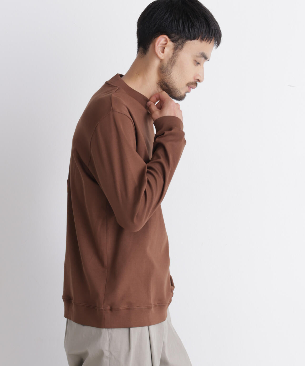 「FORMAL JERSEY」モックネックカットソー長袖 6686223205