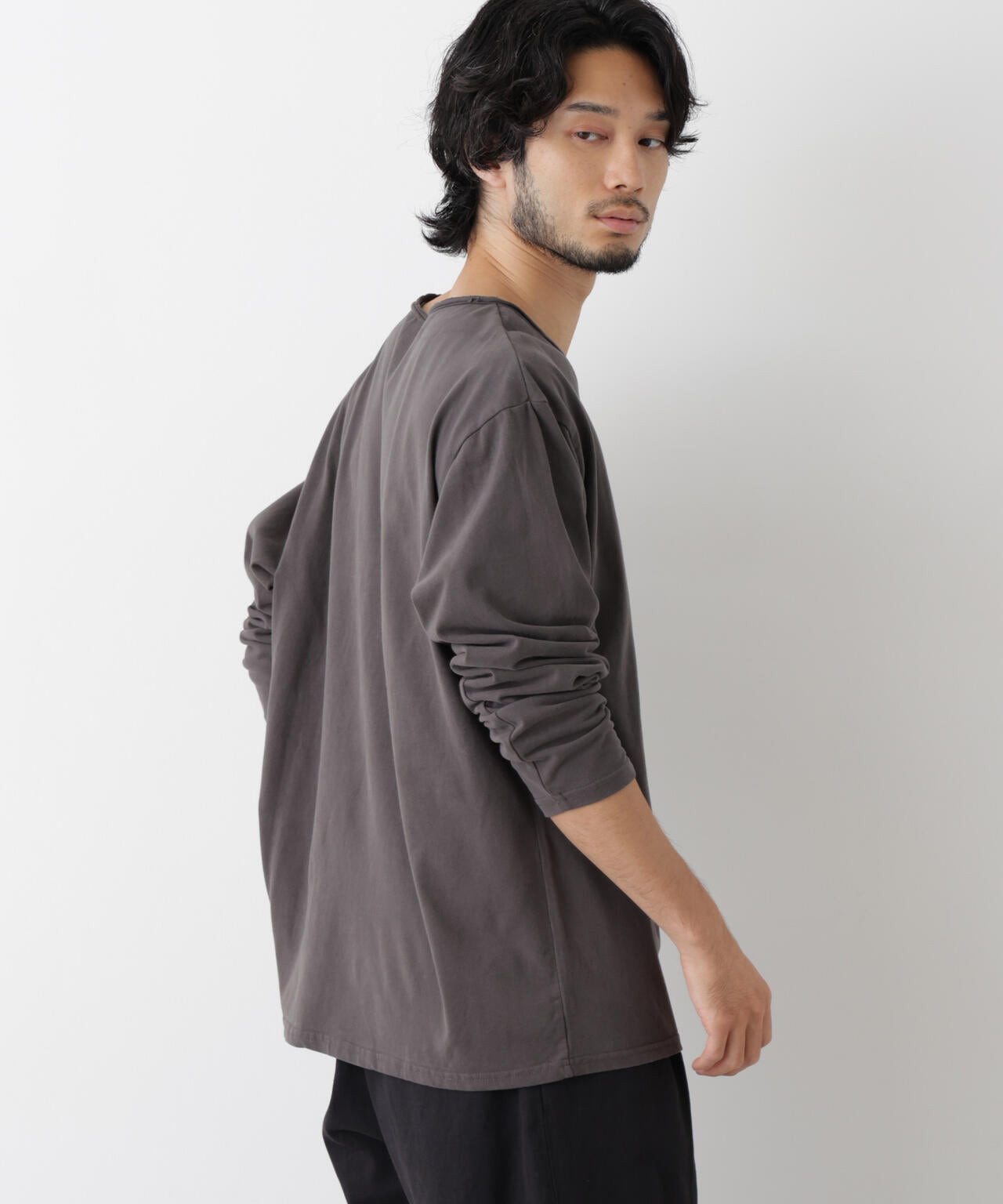 「surplus」デザインヘンリーネックTシャツ 長袖 6686223214