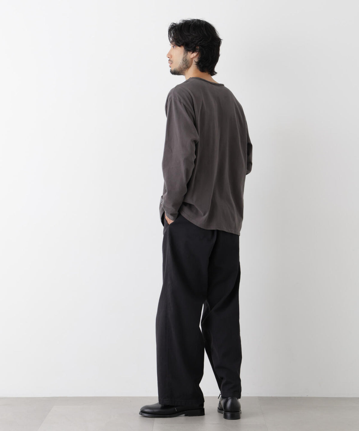 「surplus」デザインヘンリーネックTシャツ 長袖 6686223214