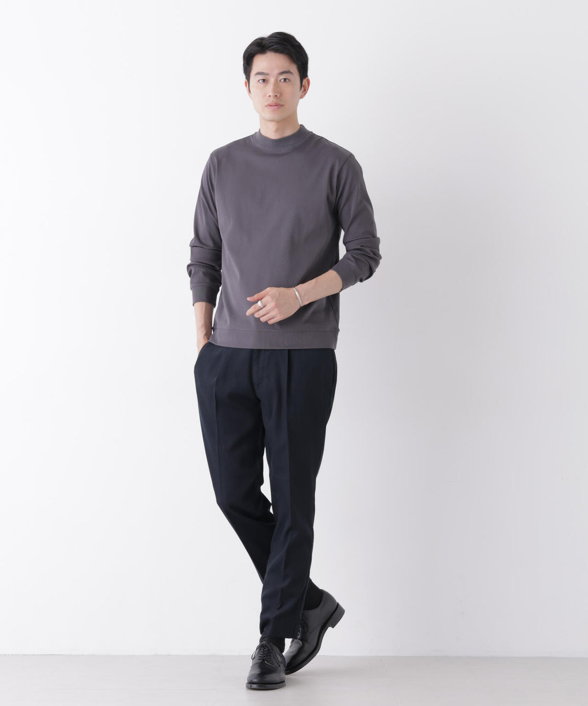 「FORMAL JERSEY」Plus デザインモックネック 6686223217