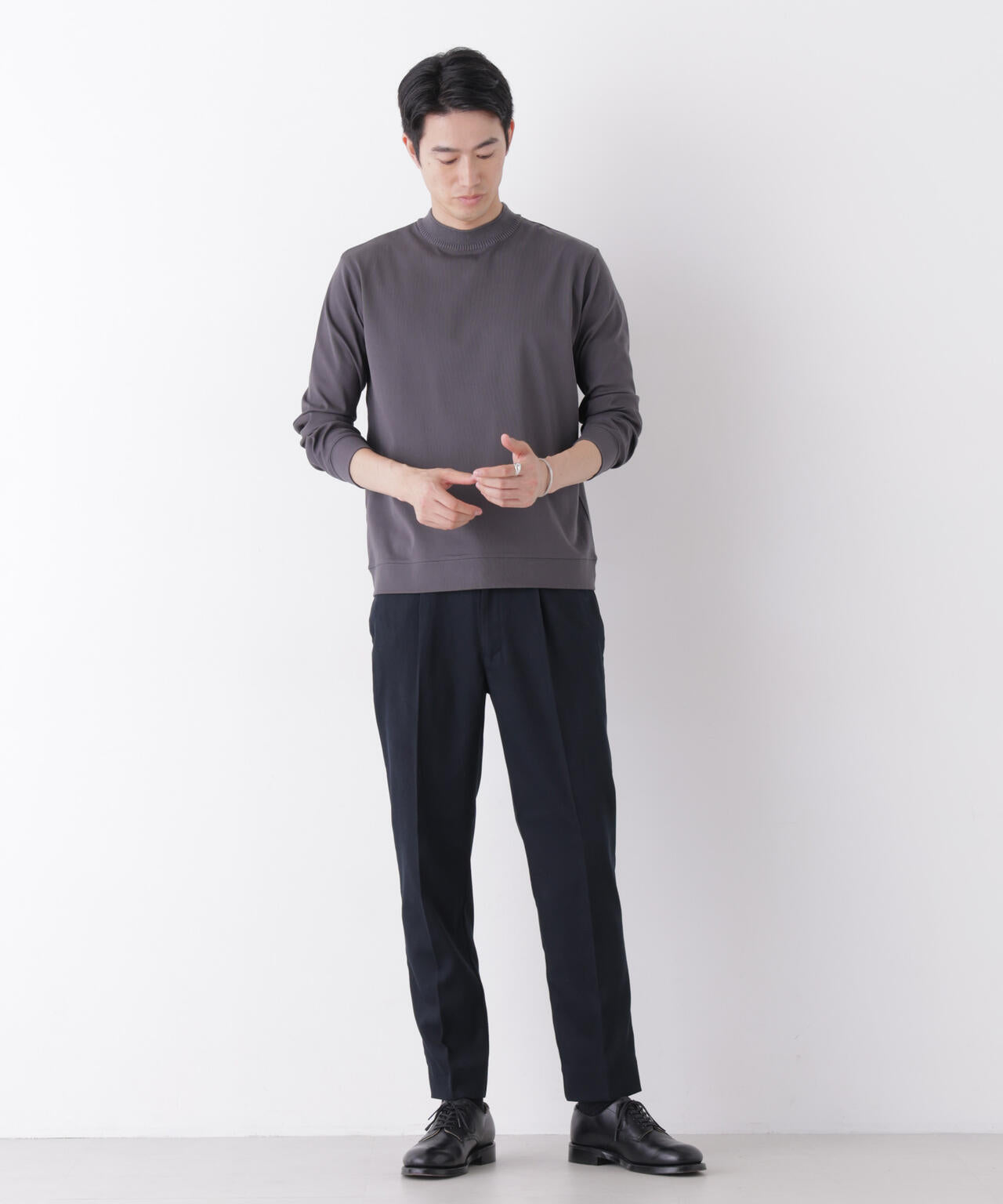 「FORMAL JERSEY」Plus デザインモックネック 6686223217