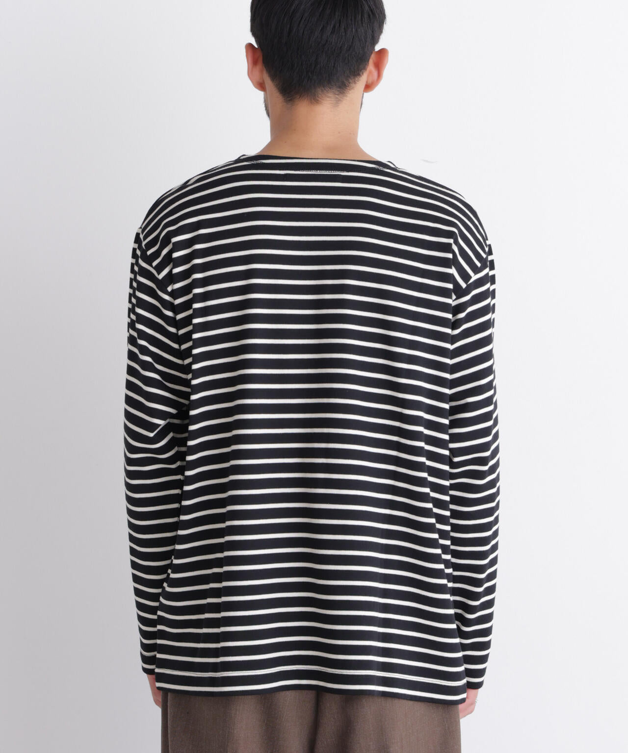 ボーダーバスクTシャツ 長袖 6686223219
