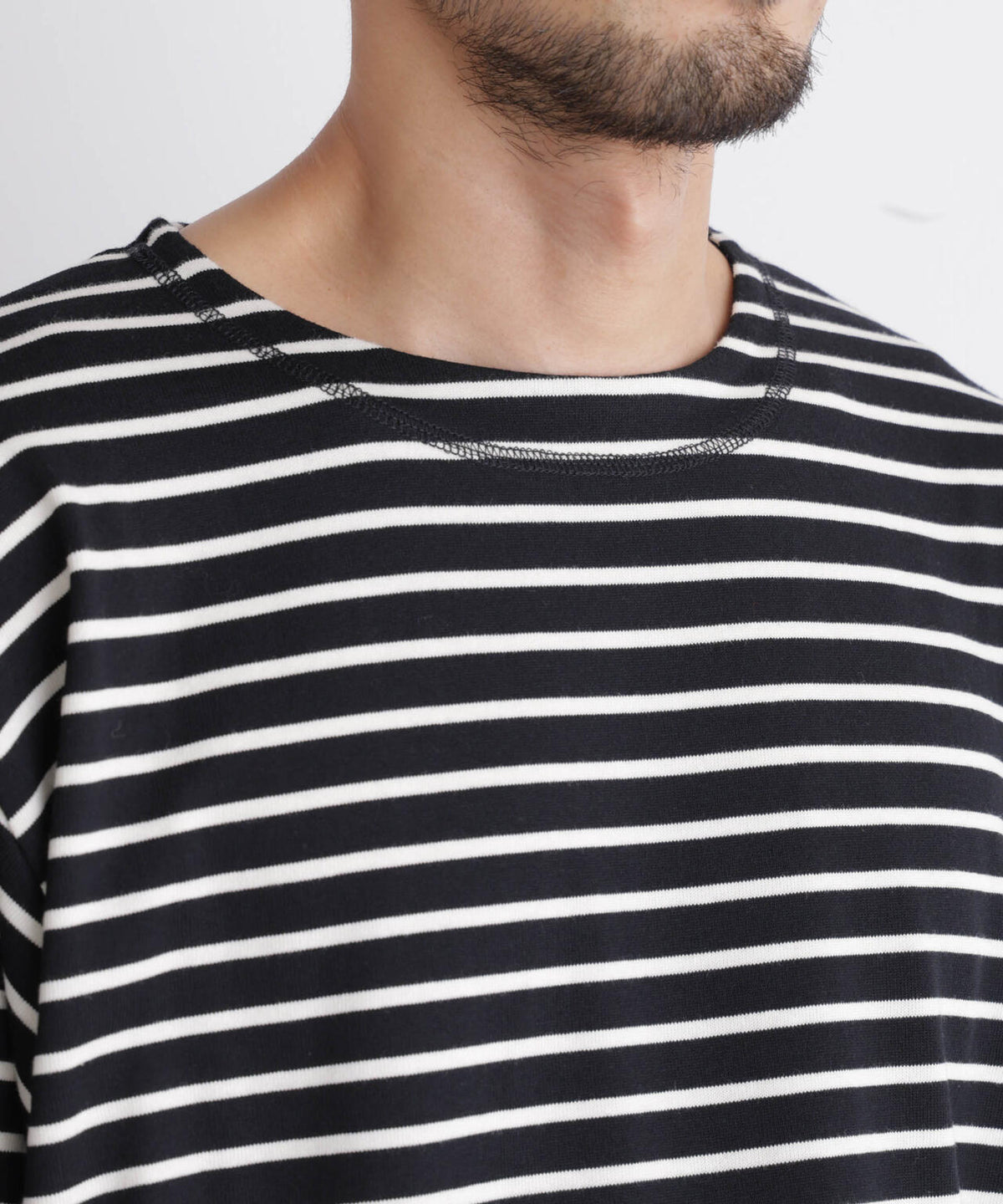 ボーダーバスクTシャツ 長袖 6686223219