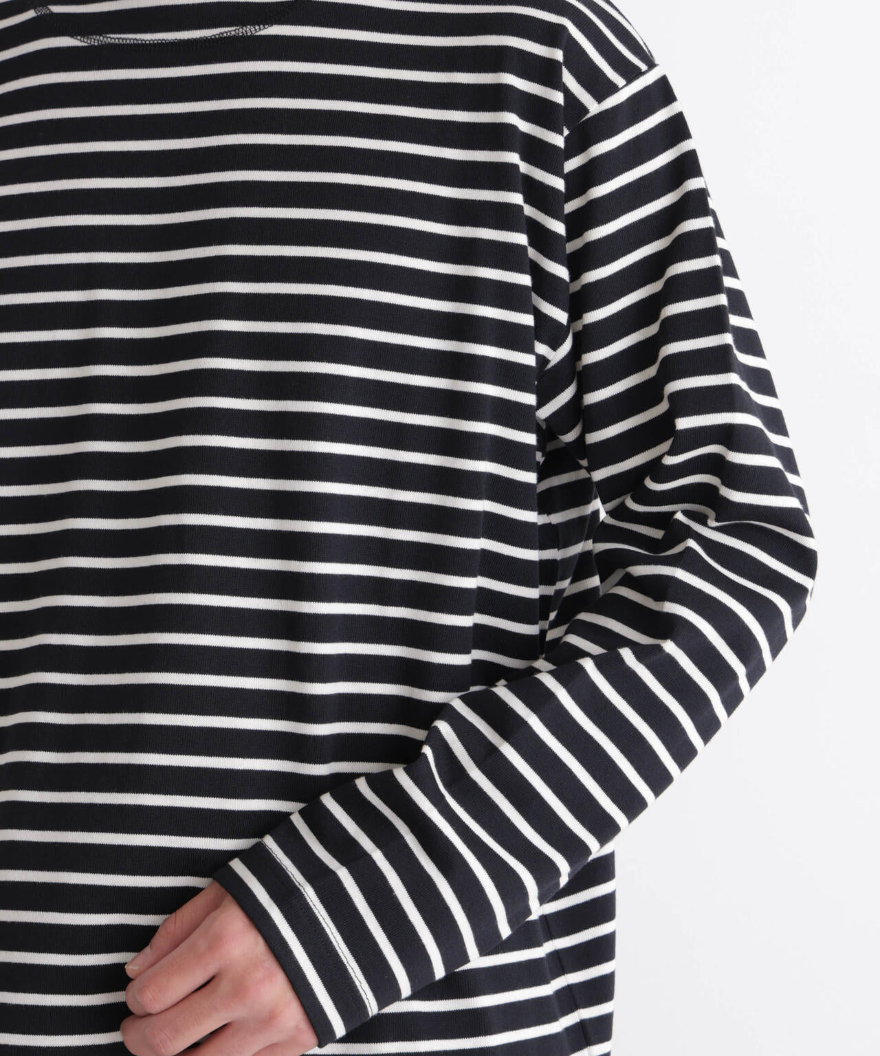 ボーダーバスクTシャツ 長袖 6686223219