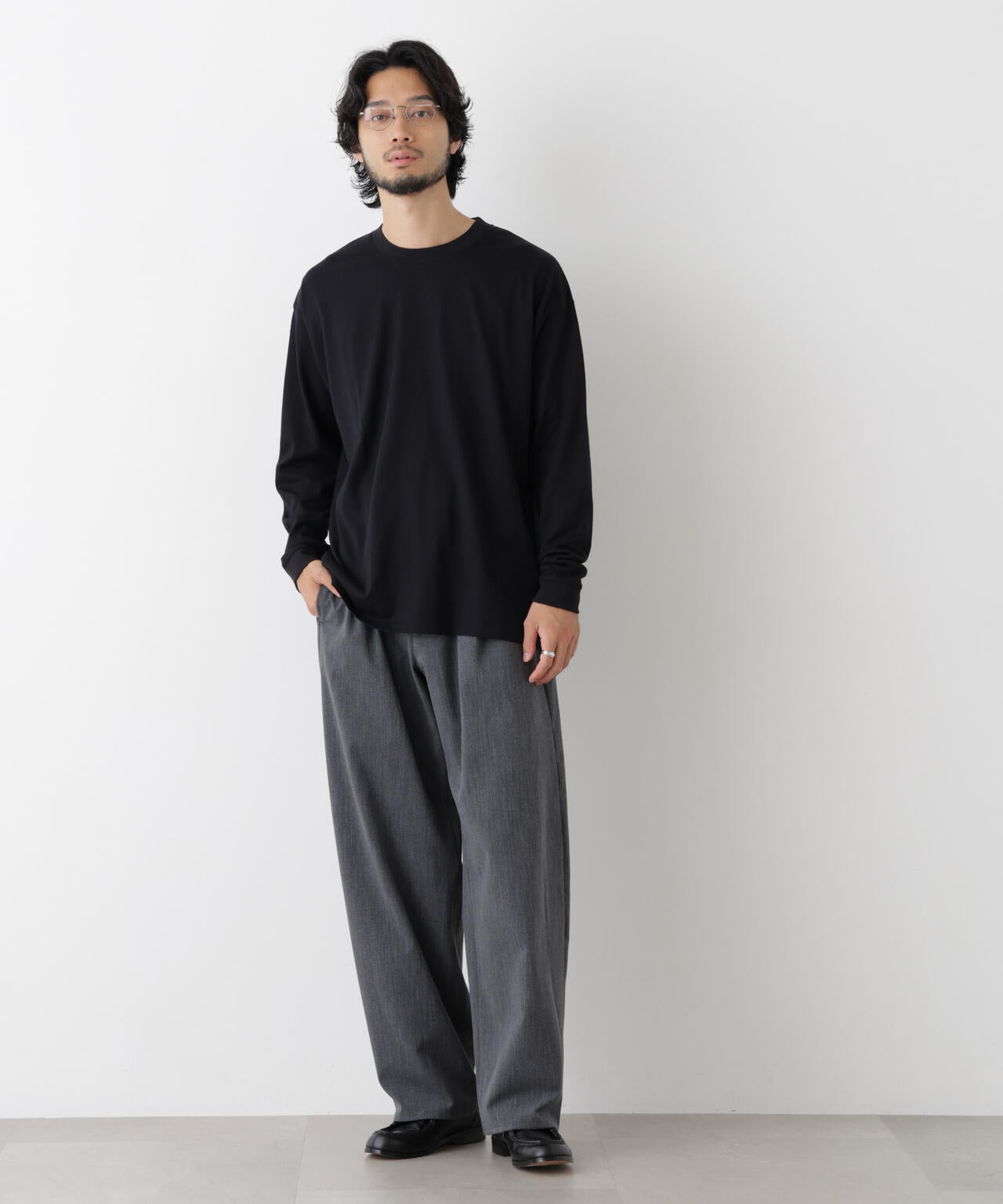 Anti Soaked(R) 汗染み防止 ビッグTシャツ 長袖 6686223222