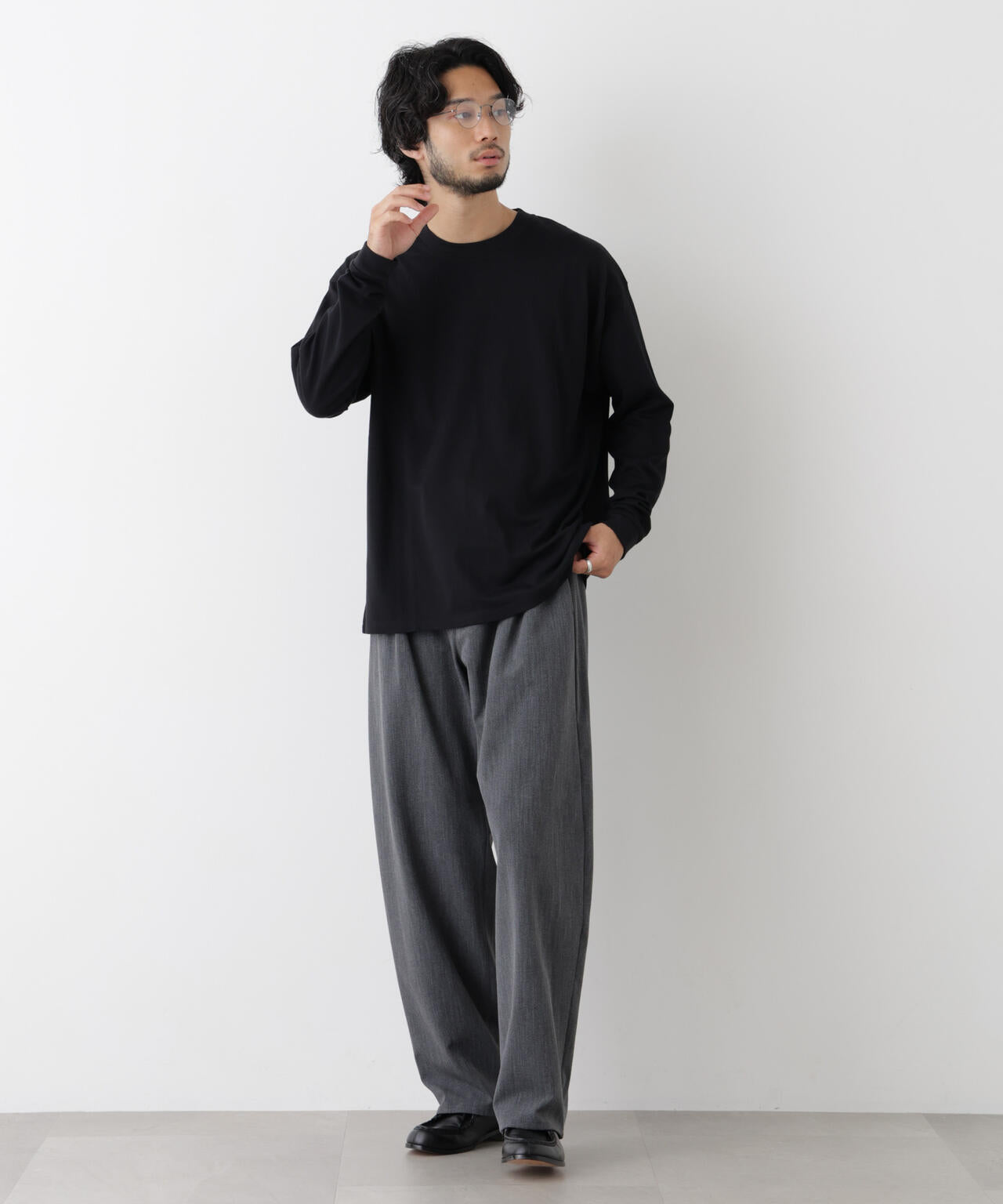Anti Soaked(R) 汗染み防止 ビッグTシャツ 長袖 6686223222