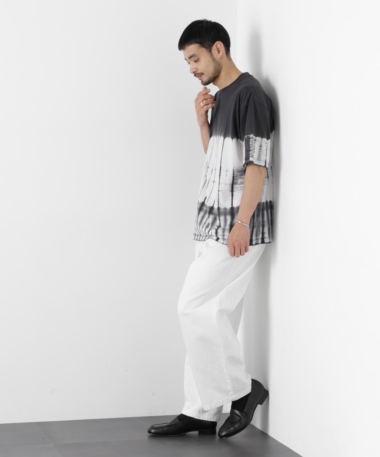 ブラックタイダイTシャツ 6686224202