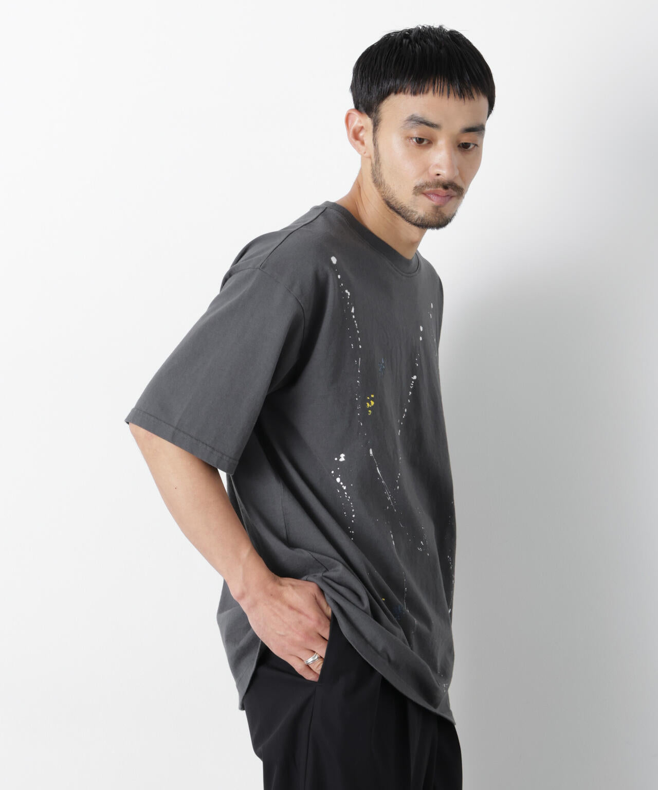 ブラックタイダイTシャツ 6686224202