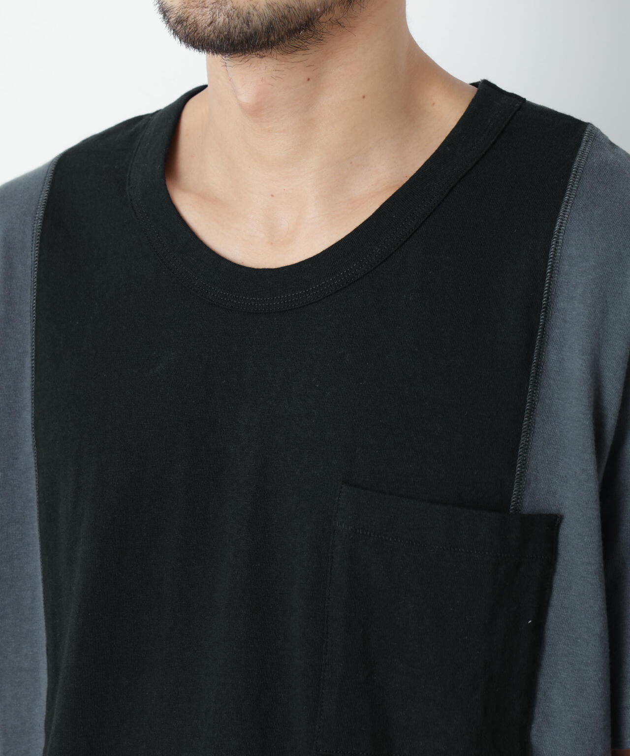 Raffy Cotton Jersey_切替Tシャツ 6686224203