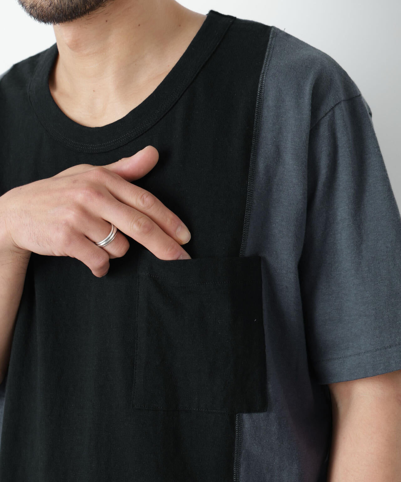 Raffy Cotton Jersey_切替Tシャツ 6686224203