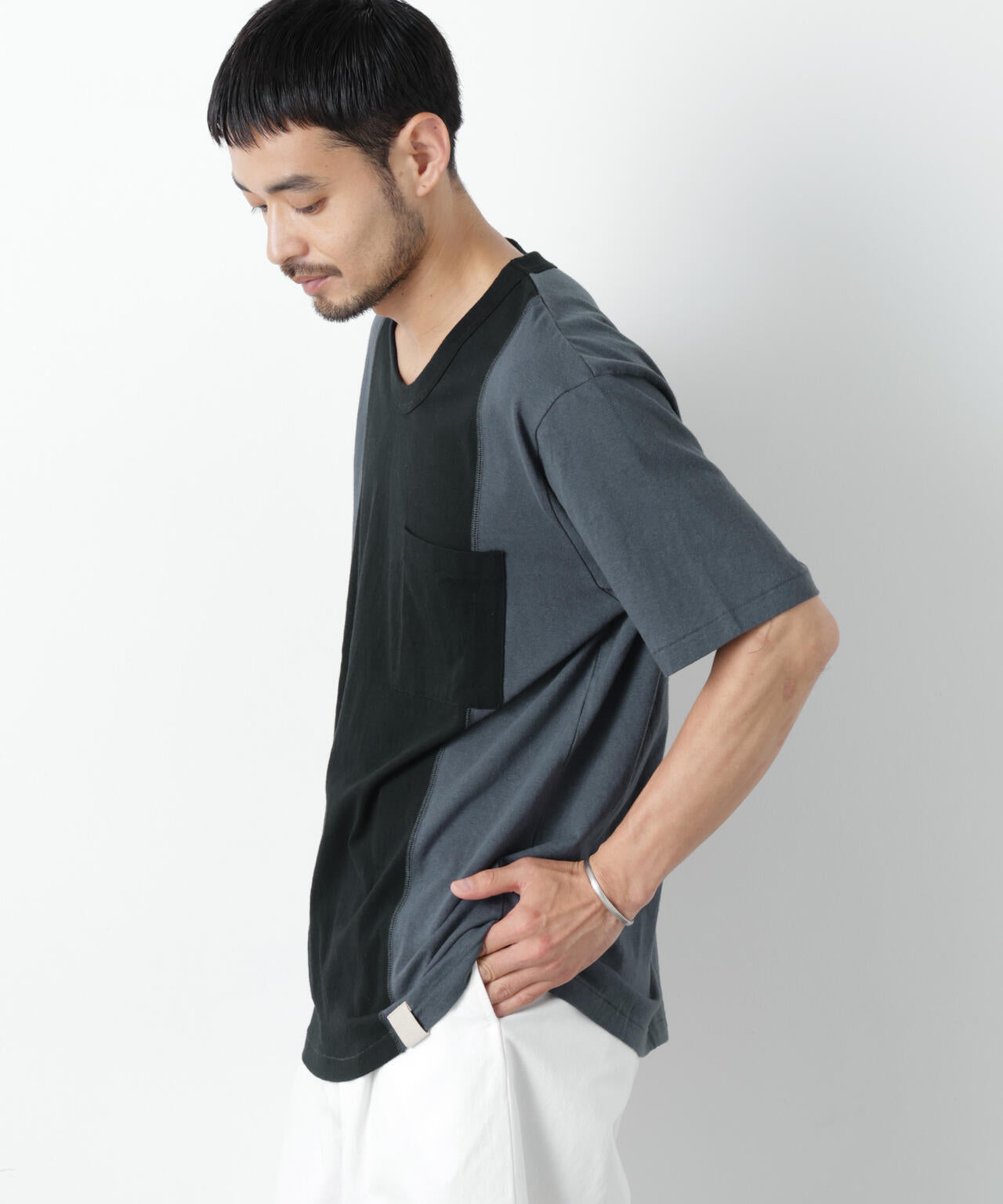 Raffy Cotton Jersey_切替Tシャツ 6686224203