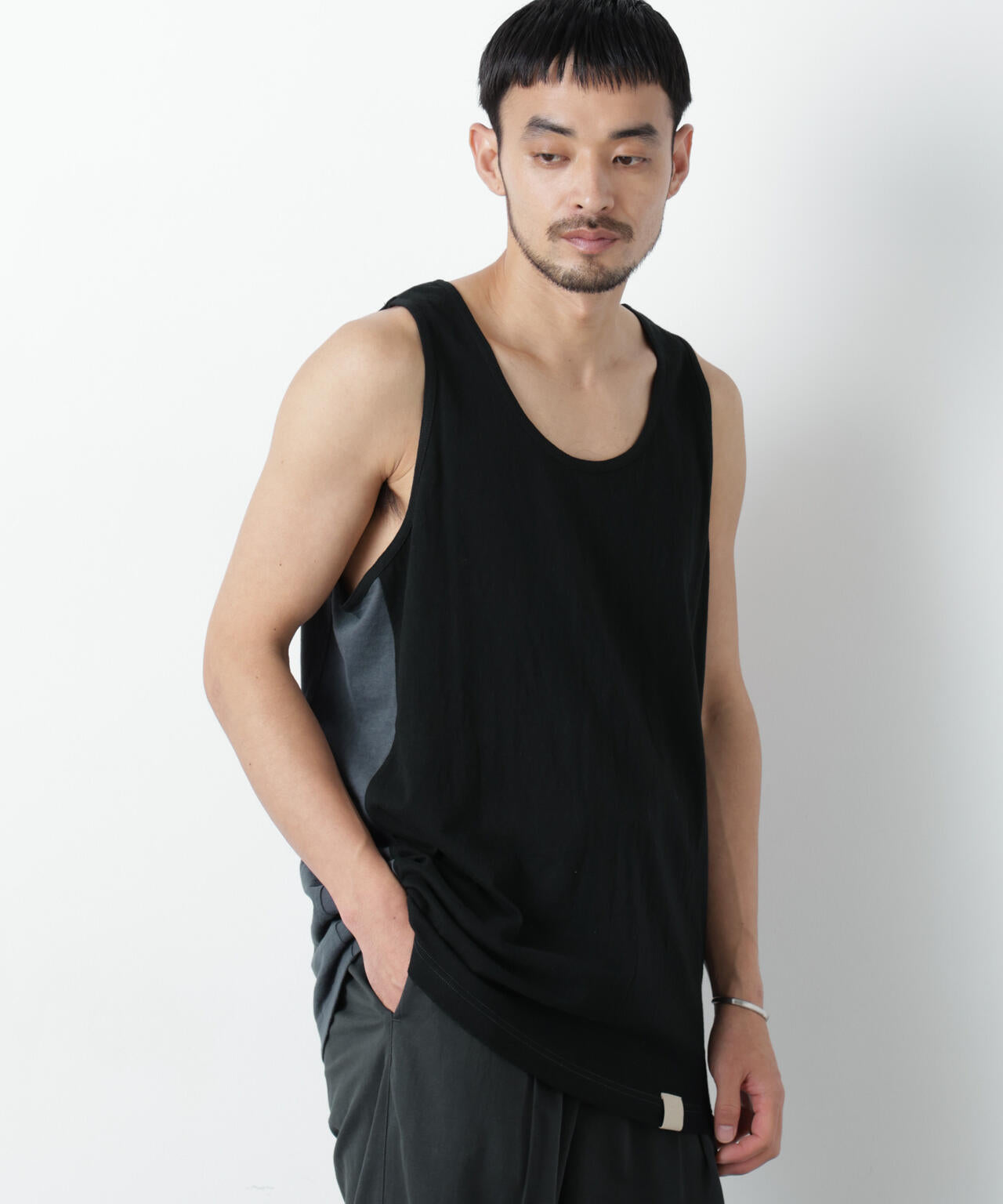 Raffy Cotton Jersey_切替タンクトップ 6686224206
