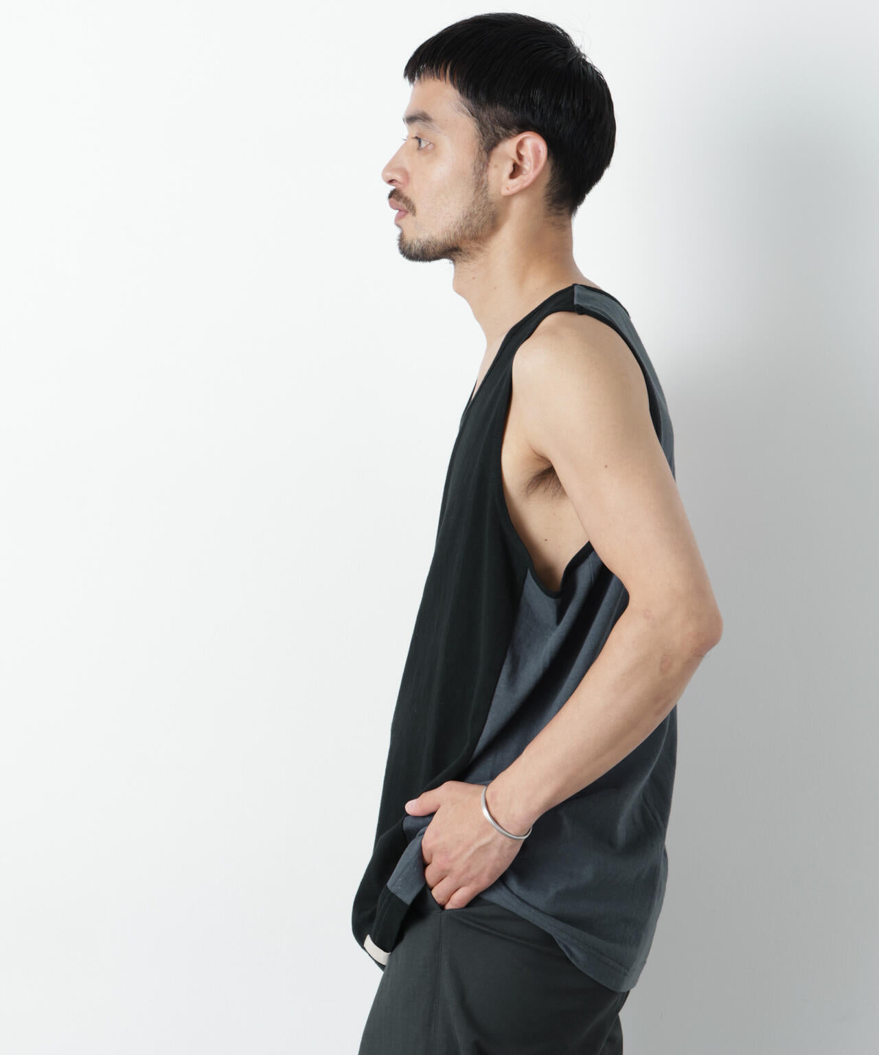 Raffy Cotton Jersey_切替タンクトップ 6686224206