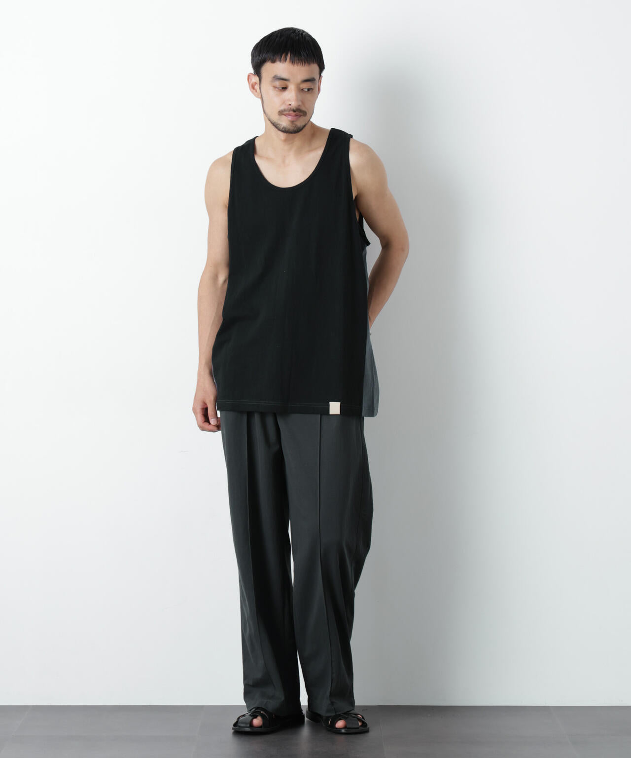 Raffy Cotton Jersey_切替タンクトップ 6686224206