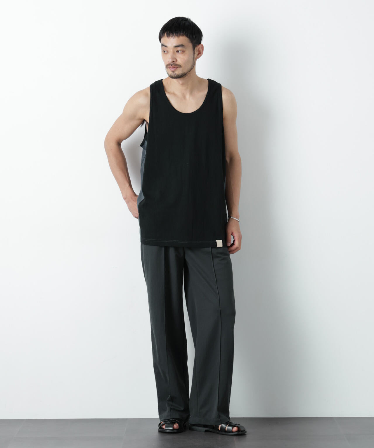 Raffy Cotton Jersey_切替タンクトップ 6686224206