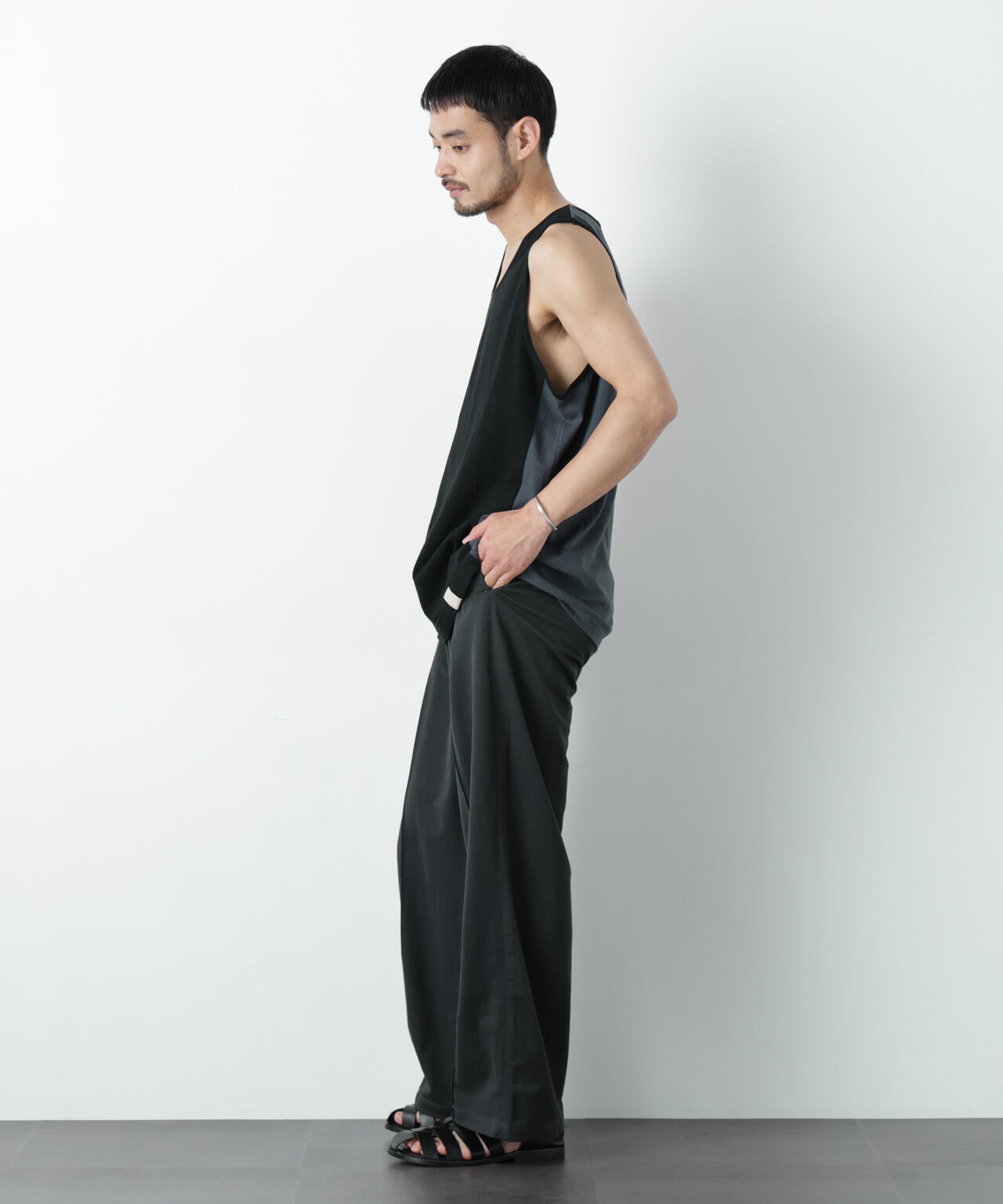 Raffy Cotton Jersey_切替タンクトップ 6686224206