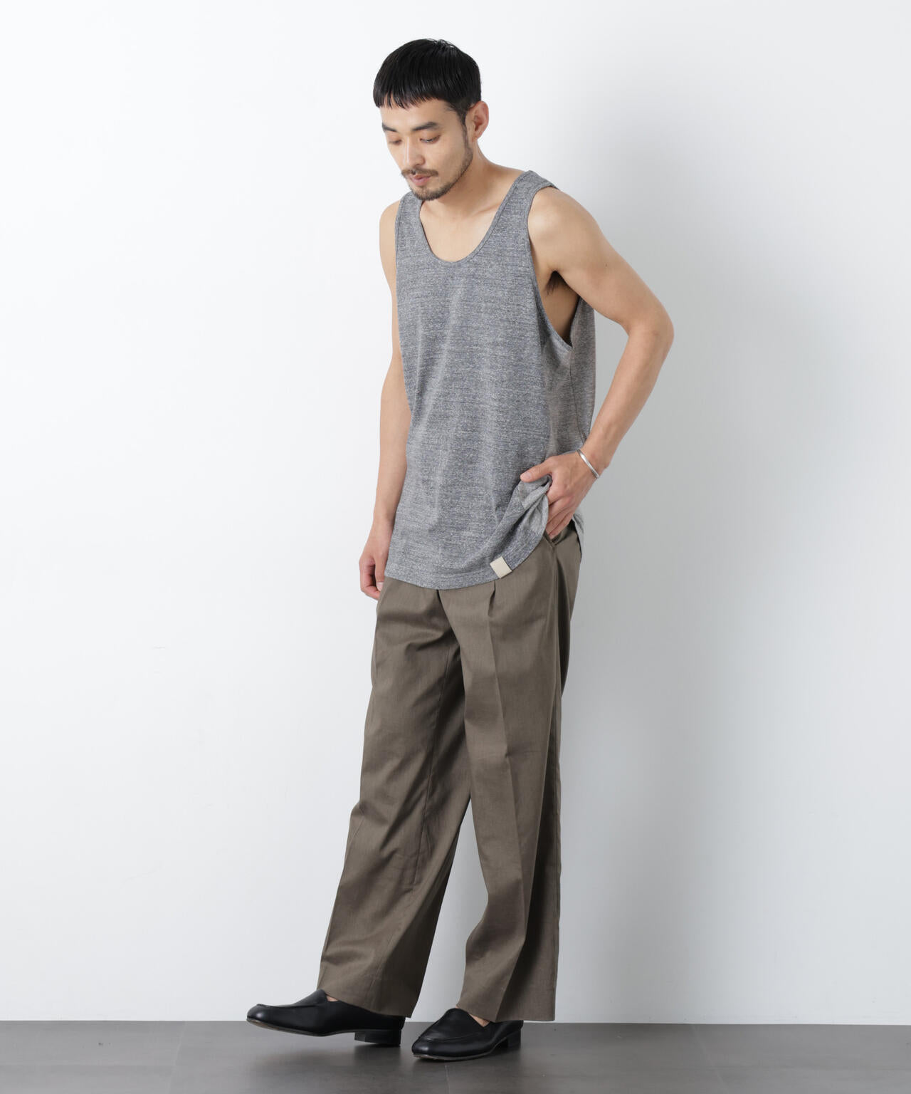 Raffy Cotton Jersey_切替タンクトップ 6686224206