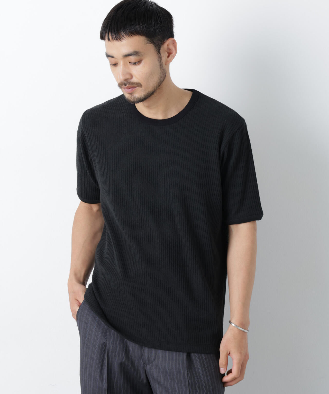 強撚ループヤーン針抜きリンガーTEE 6686224209