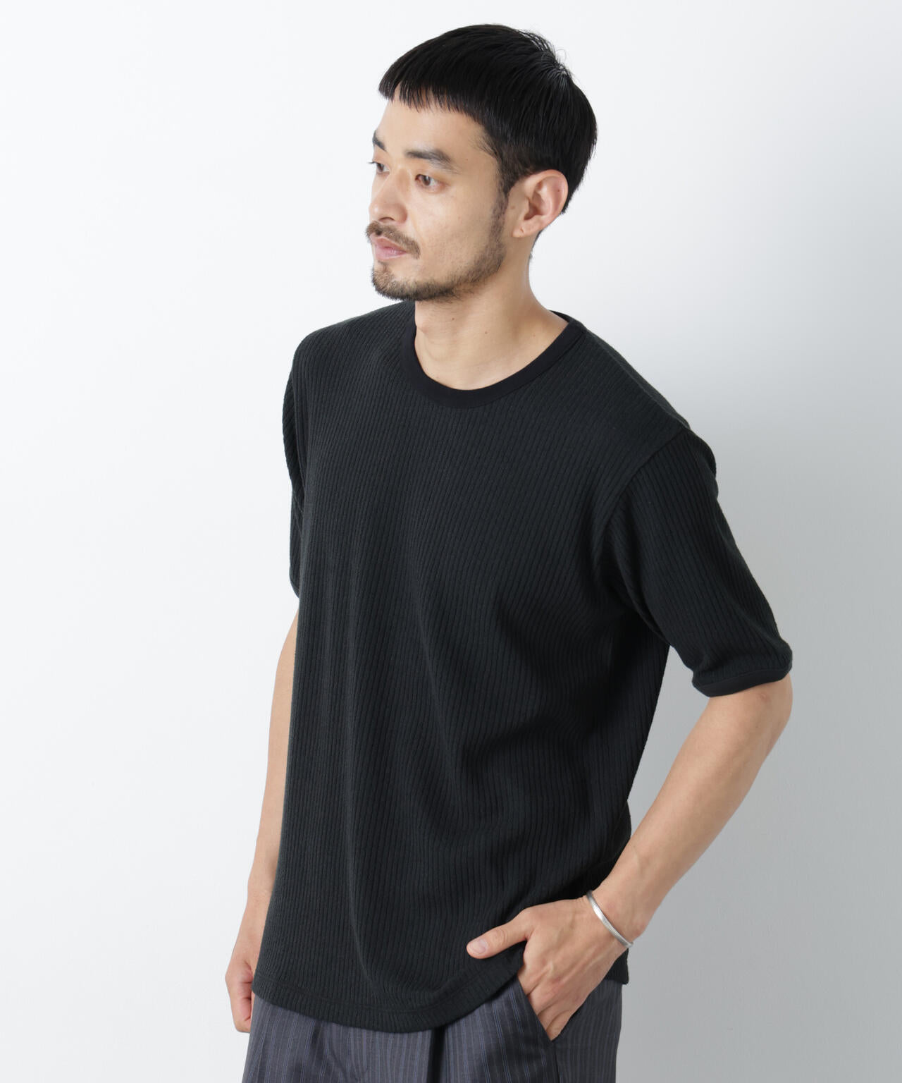 強撚ループヤーン針抜きリンガーTEE 6686224209