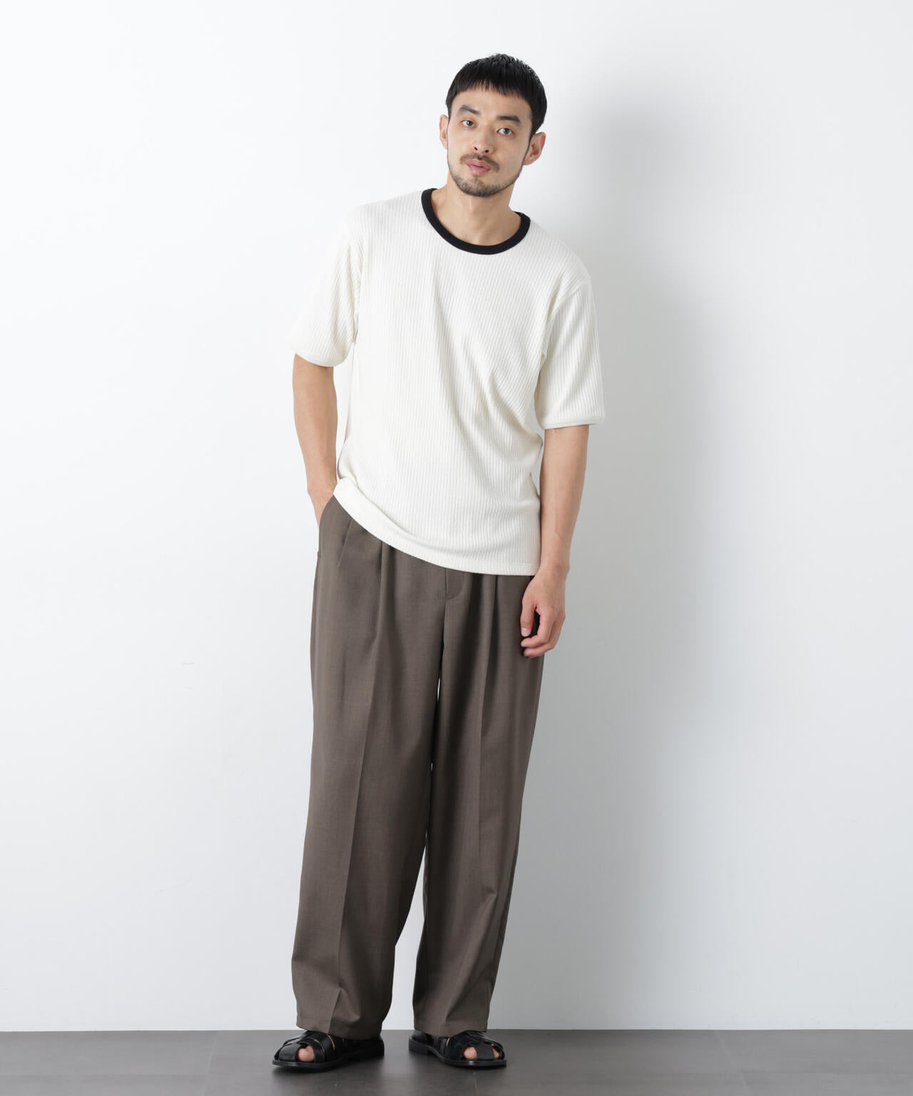 強撚ループヤーン針抜きリンガーTEE 6686224209