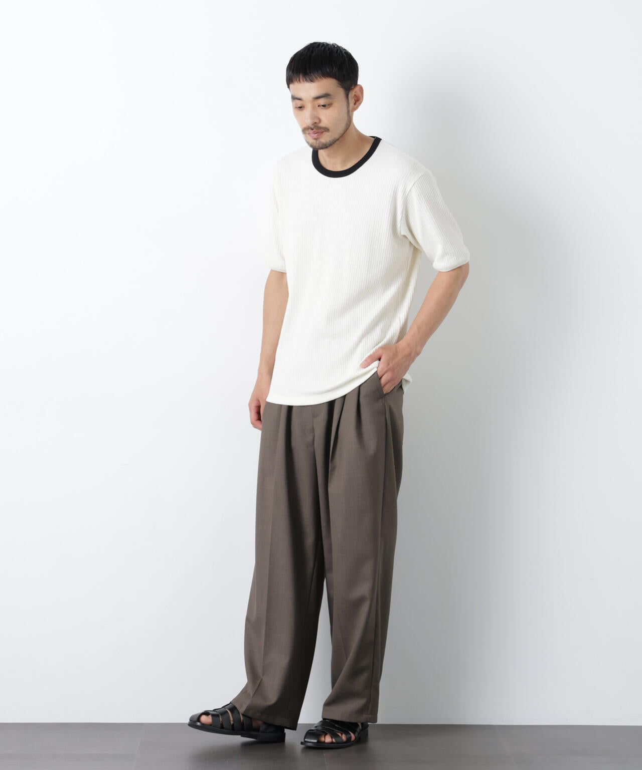 強撚ループヤーン針抜きリンガーTEE 6686224209