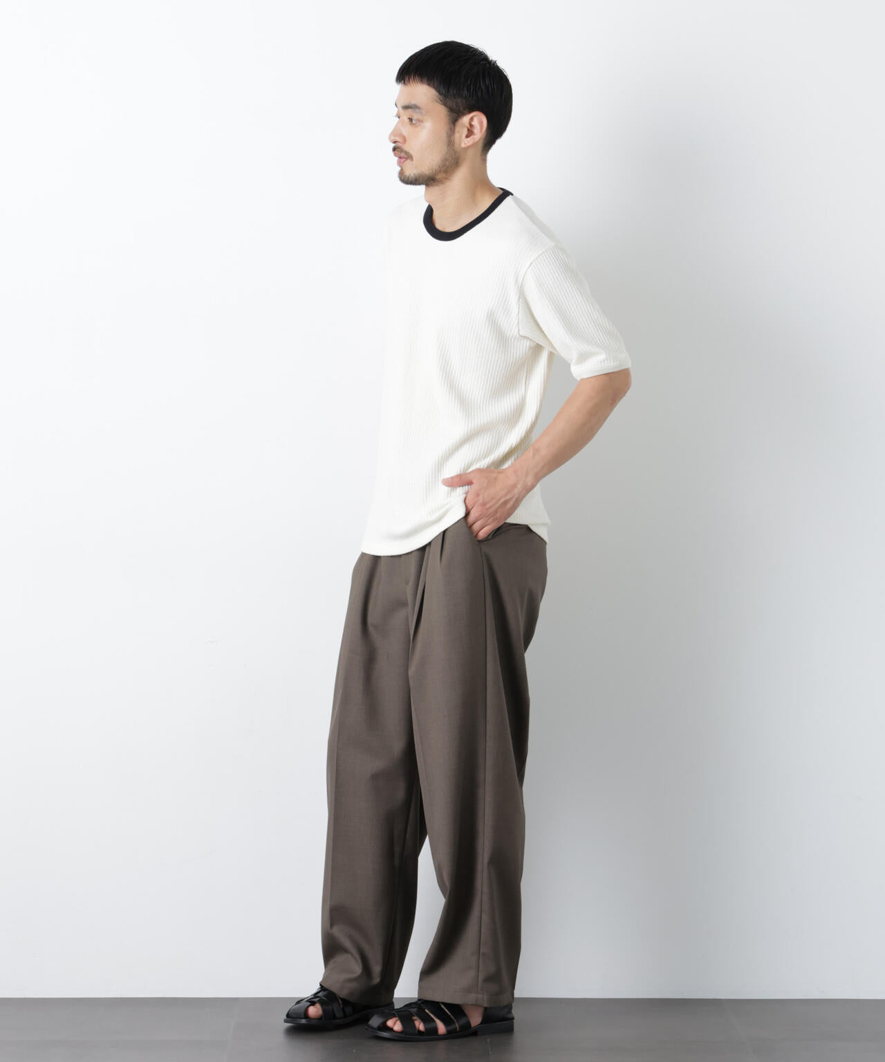 強撚ループヤーン針抜きリンガーTEE 6686224209