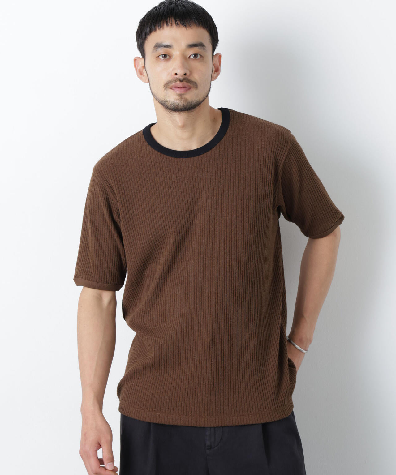 強撚ループヤーン針抜きリンガーTEE 6686224209
