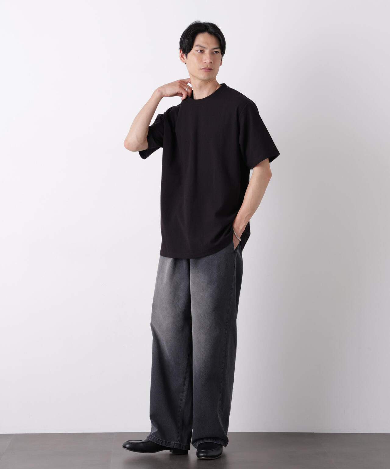 マイクロパイル クルーネックTシャツ 吸水速乾(セットアップ可) 6686224210