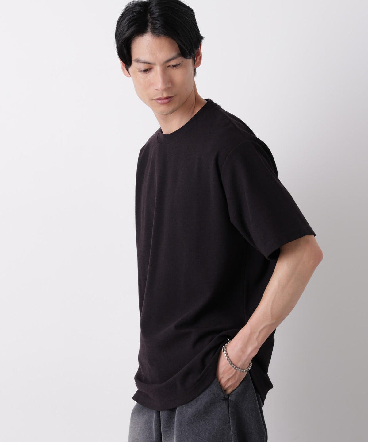 マイクロパイル クルーネックTシャツ 吸水速乾(セットアップ可) 6686224210
