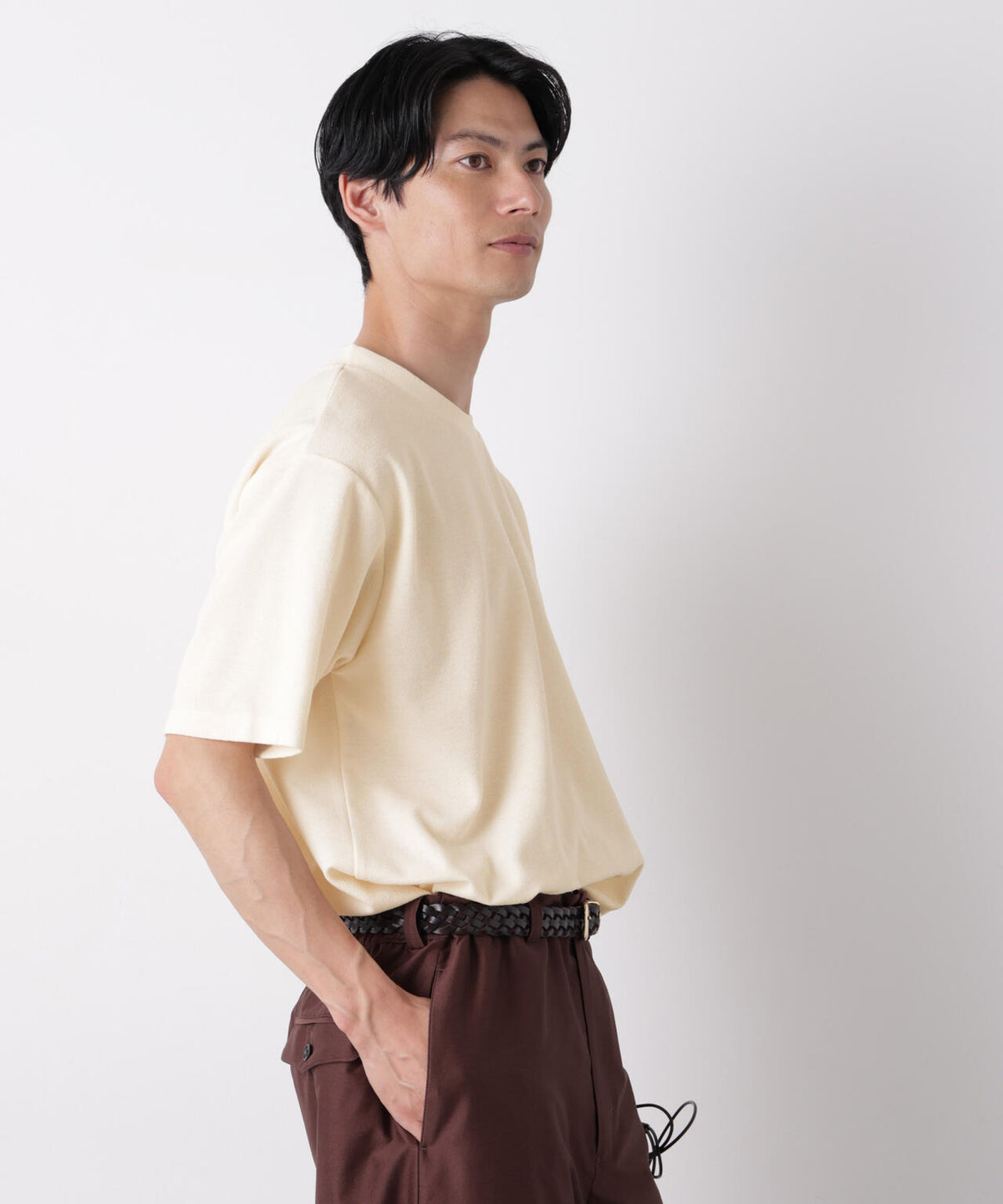 マイクロパイル クルーネックTシャツ 吸水速乾(セットアップ可) 6686224210