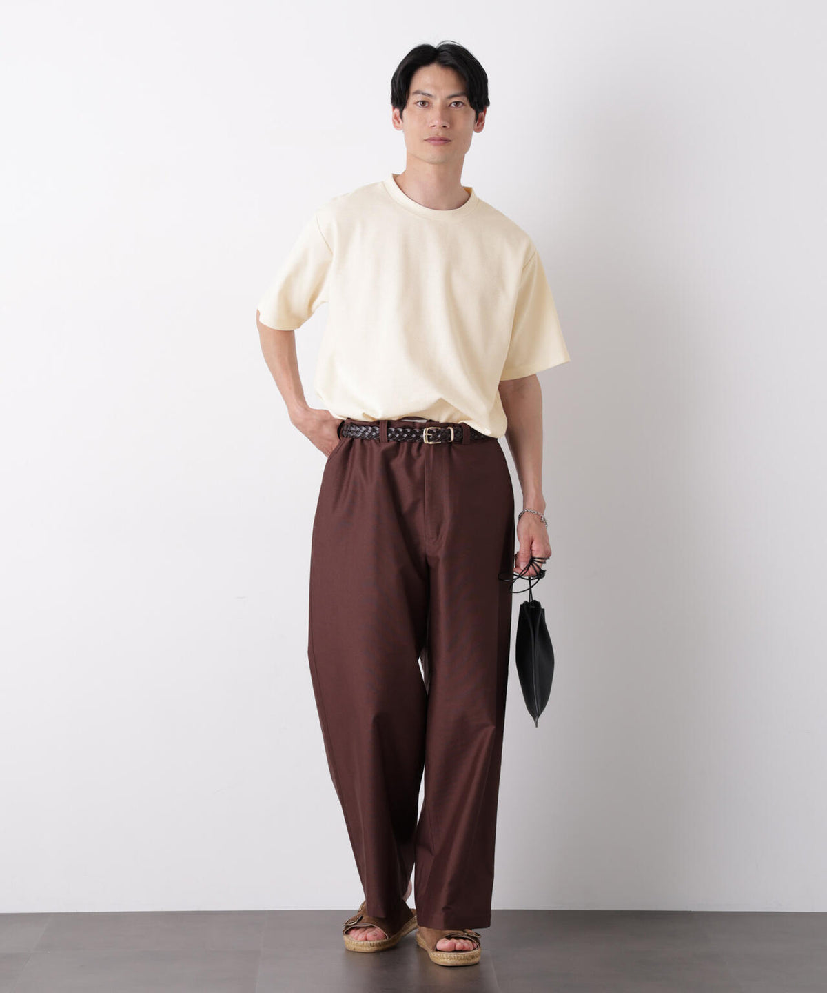 マイクロパイル クルーネックTシャツ 吸水速乾(セットアップ可) 6686224210