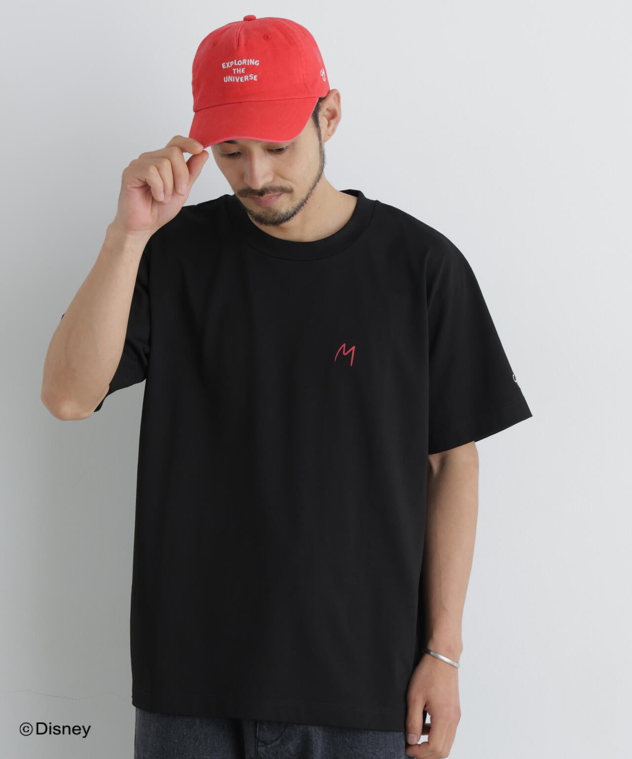 NANO×DISNEY ミッキーマウス 刺繍Tシャツ 6686224215