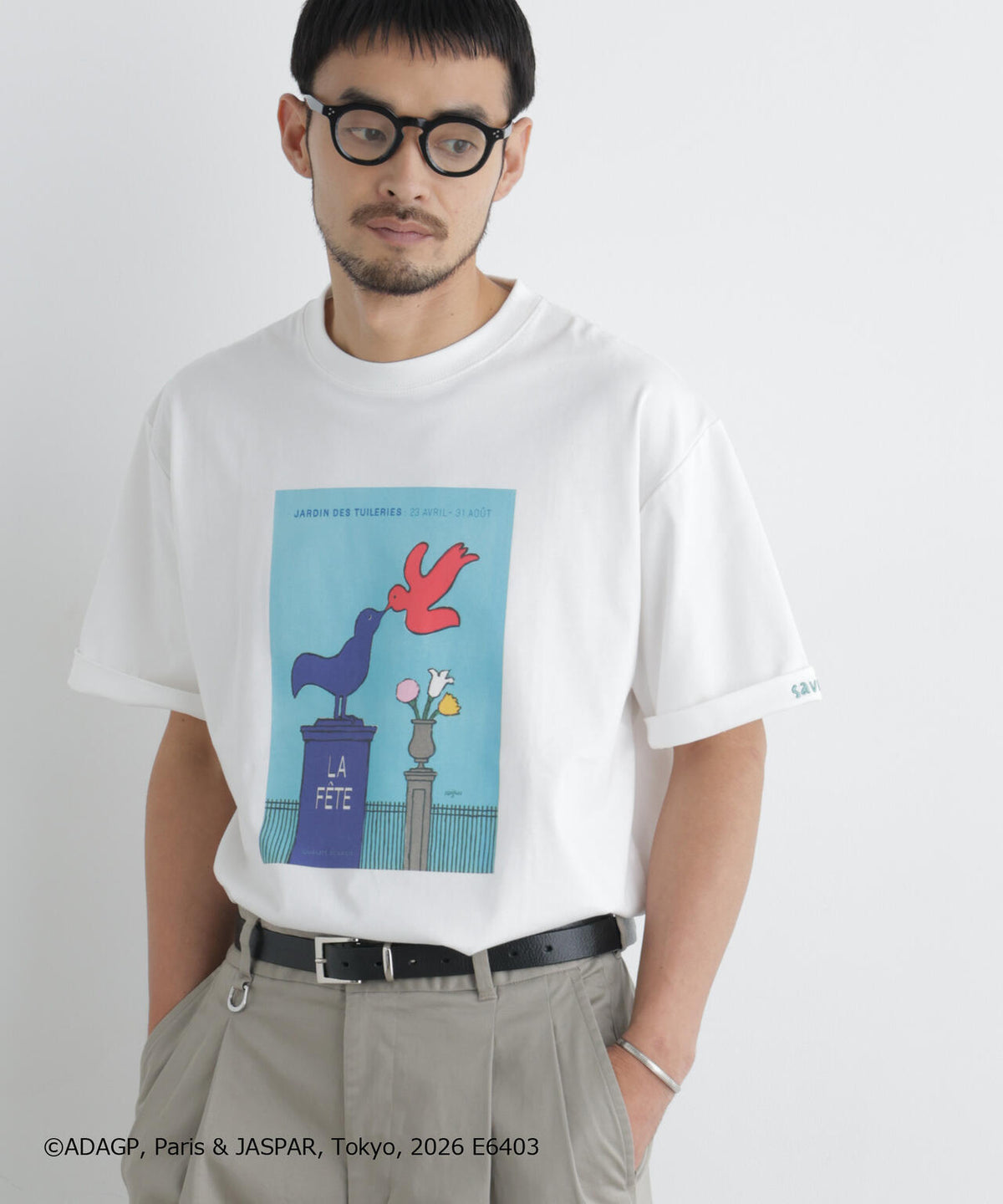 「OtoNANO」×SAVIGNAC プリントTシャツ 6686224216
