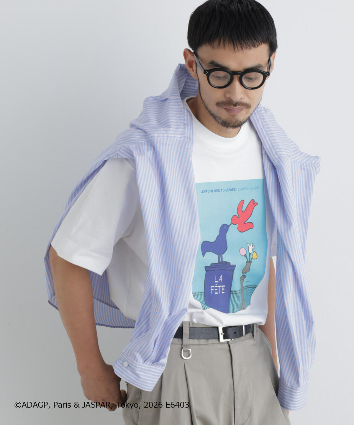 「OtoNANO」×SAVIGNAC プリントTシャツ 6686224216