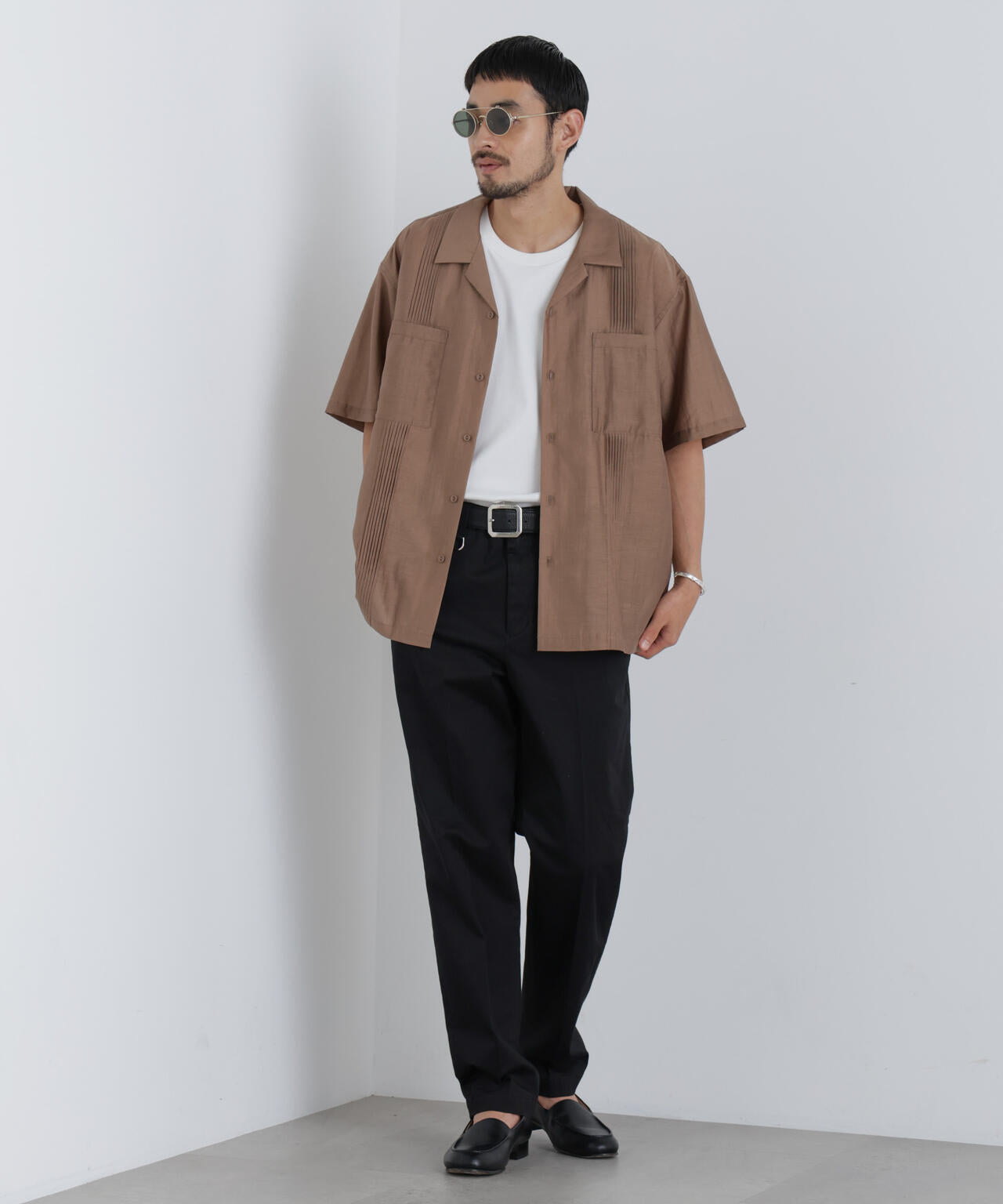 NewOnTrousers フェードサテンSlim テーパー 6686227202
