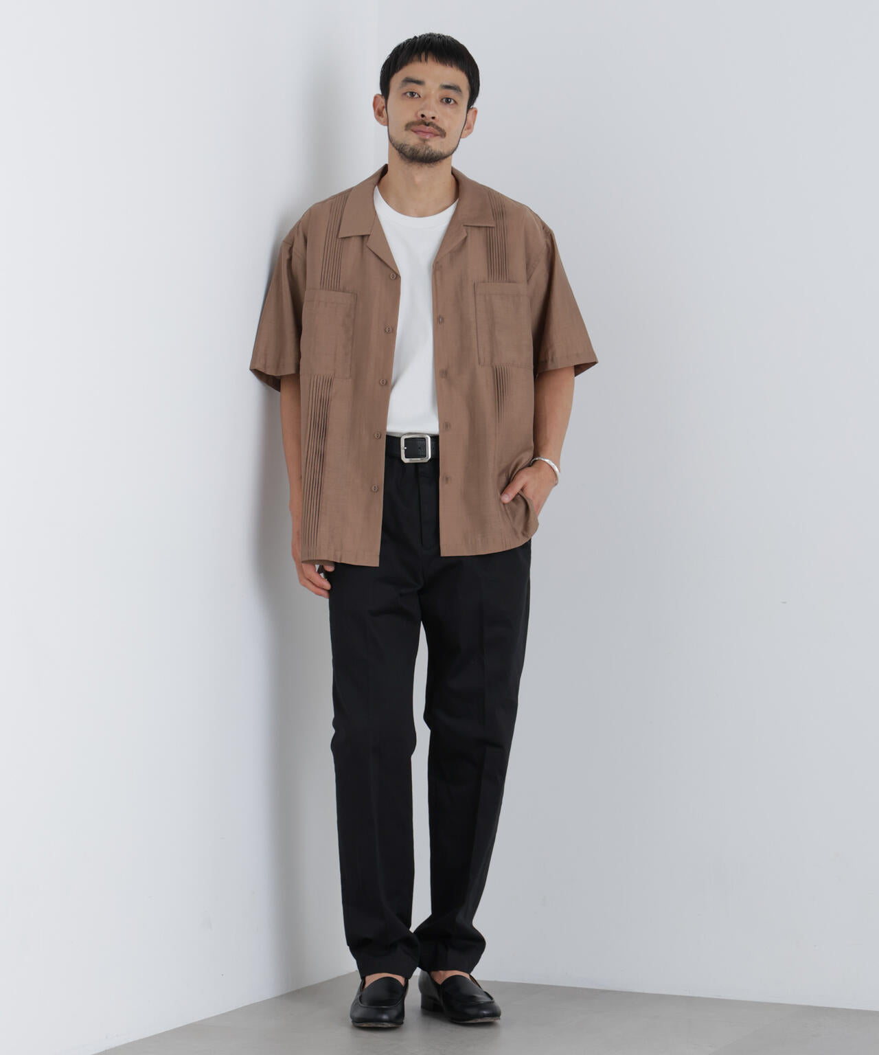 NewOnTrousers フェードサテンSlim テーパー 6686227202
