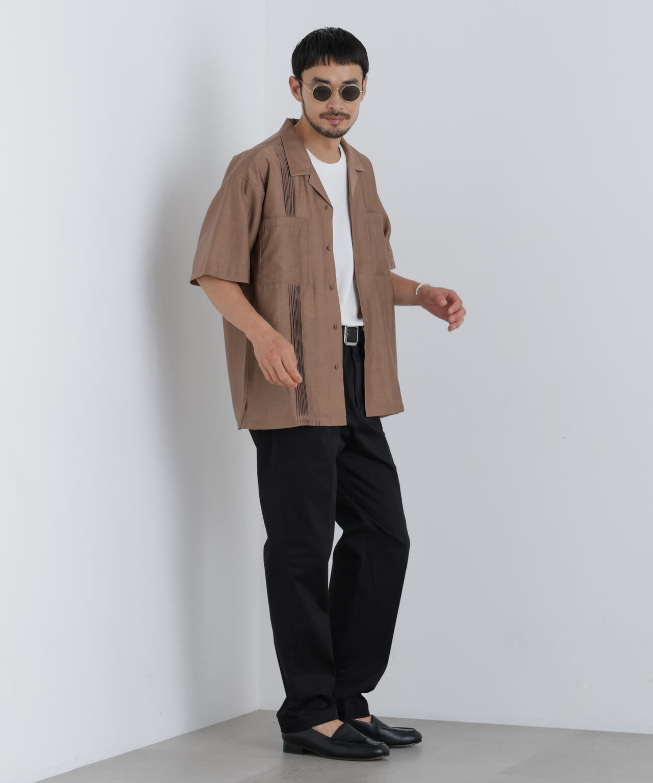 NewOnTrousers フェードサテンSlim テーパー 6686227202