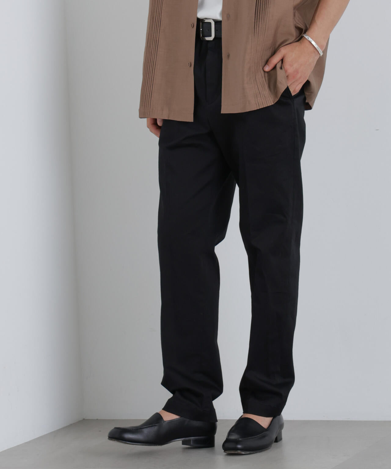 NewOnTrousers フェードサテンSlim テーパー 6686227202